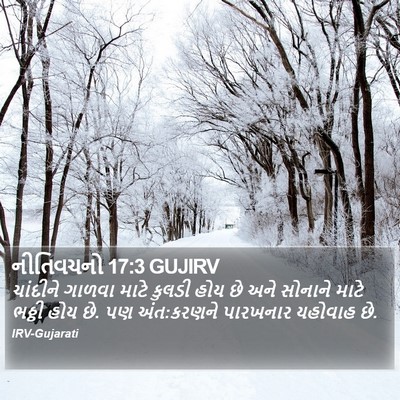 નીતિવચનો 17:3 GUJIRV Bible Verse Image