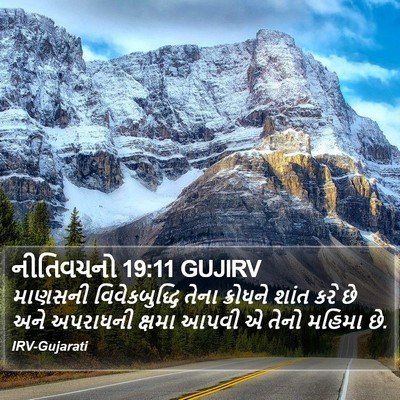 નીતિવચનો 19:11 GUJIRV Bible Verse Image