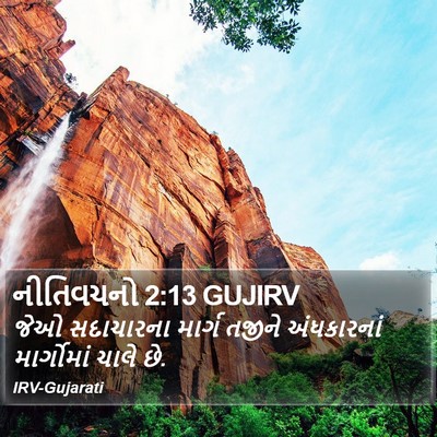નીતિવચનો 2:13 GUJIRV Bible Verse Image