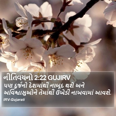 નીતિવચનો 2:22 GUJIRV Bible Verse Image
