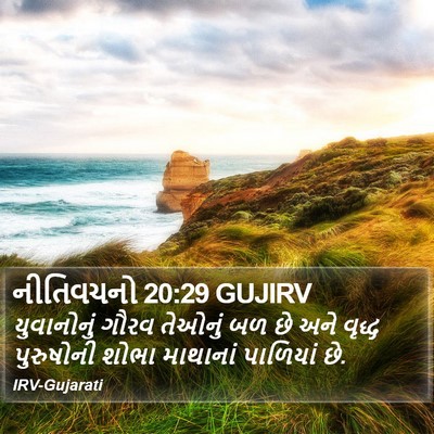 નીતિવચનો 20:29 GUJIRV Bible Verse Image