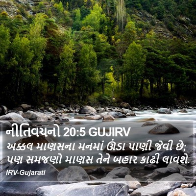નીતિવચનો 20:5 GUJIRV Bible Verse Image