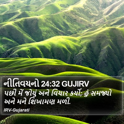 નીતિવચનો 24:32 GUJIRV Bible Verse Image
