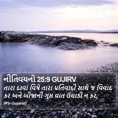 નીતિવચનો 25:9 GUJIRV Bible Verse Image