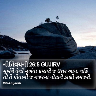 નીતિવચનો 26:5 GUJIRV Bible Verse Image