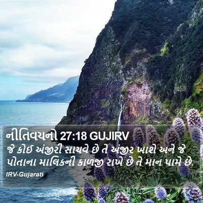 નીતિવચનો 27:18 GUJIRV Bible Verse Image