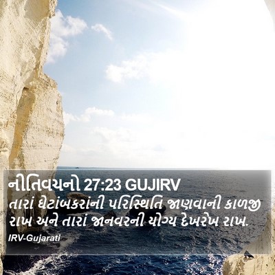 નીતિવચનો 27:23 GUJIRV Bible Verse Image
