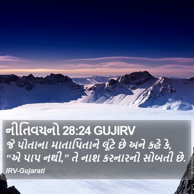 નીતિવચનો 28:24 GUJIRV Bible Verse Image