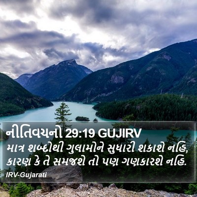 નીતિવચનો 29:19 GUJIRV Bible Verse Image