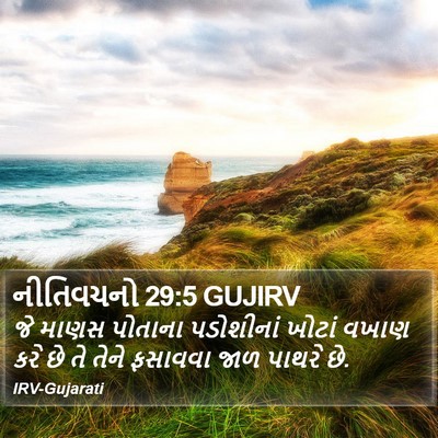 નીતિવચનો 29:5 GUJIRV Bible Verse Image