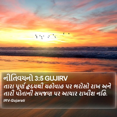 નીતિવચનો 3:5 GUJIRV Bible Verse Image