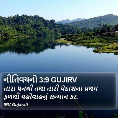 નીતિવચનો 3:9 GUJIRV Bible Verse Image