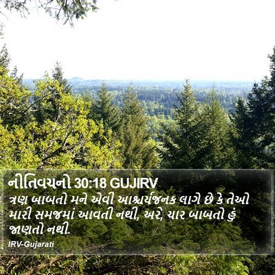 નીતિવચનો 30:18 GUJIRV Bible Verse Image