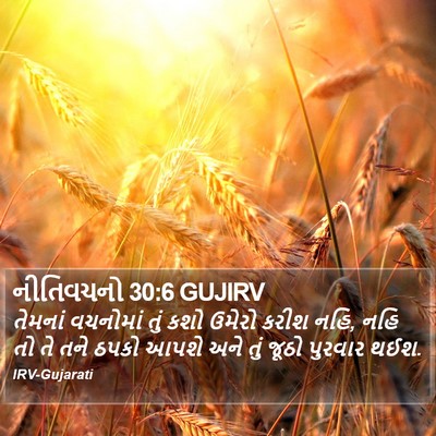 નીતિવચનો 30:6 GUJIRV Bible Verse Image