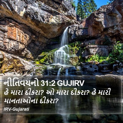 નીતિવચનો 31:2 GUJIRV Bible Verse Image