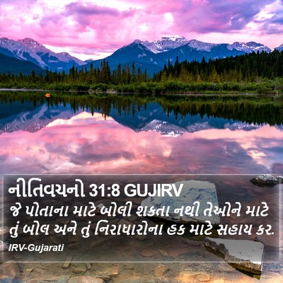 નીતિવચનો 31:8 GUJIRV Bible Verse Image