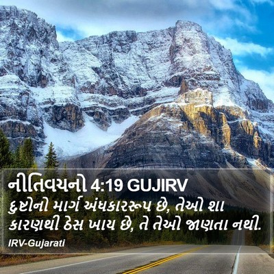 નીતિવચનો 4:19 GUJIRV Bible Verse Image