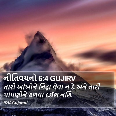 નીતિવચનો 6:4 GUJIRV Bible Verse Image