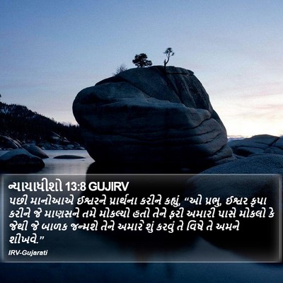 ન્યાયાધીશો 13:8 GUJIRV Bible Verse Image