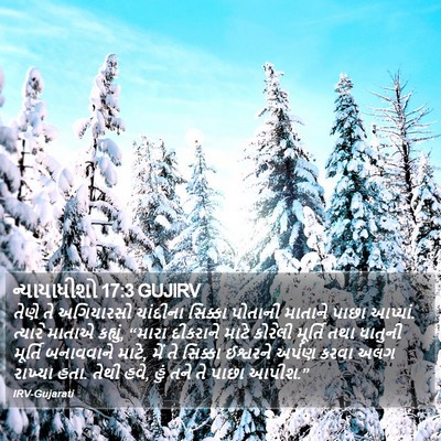 ન્યાયાધીશો 17:3 GUJIRV Bible Verse Image