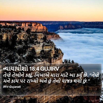 ન્યાયાધીશો 18:4 GUJIRV Bible Verse Image