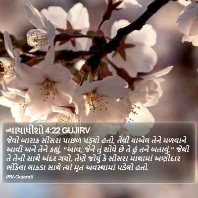 ન્યાયાધીશો 4:22 GUJIRV Bible Verse Image