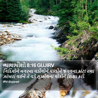 ન્યાયાધીશો 8:16 GUJIRV Bible Verse Image