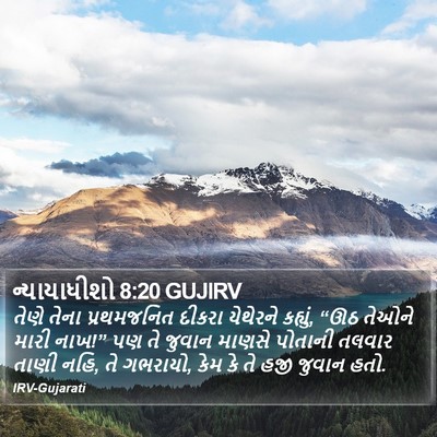 ન્યાયાધીશો 8:20 GUJIRV Bible Verse Image
