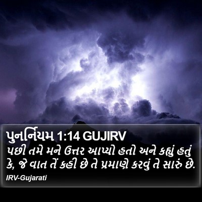 પુનર્નિયમ 1:14 GUJIRV Bible Verse Image