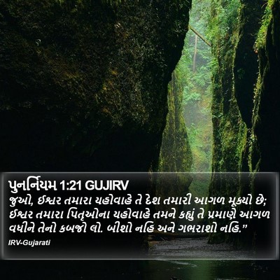 પુનર્નિયમ 1:21 GUJIRV Bible Verse Image