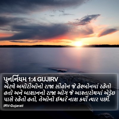 પુનર્નિયમ 1:4 GUJIRV Bible Verse Image