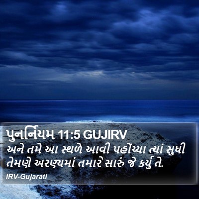 પુનર્નિયમ 11:5 GUJIRV Bible Verse Image