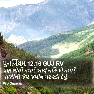 પુનર્નિયમ 12:16 GUJIRV Bible Verse Image