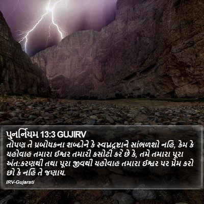 પુનર્નિયમ 13:3 GUJIRV Bible Verse Image