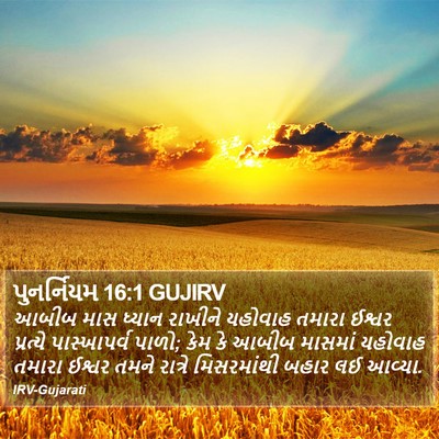પુનર્નિયમ 16:1 GUJIRV Bible Verse Image