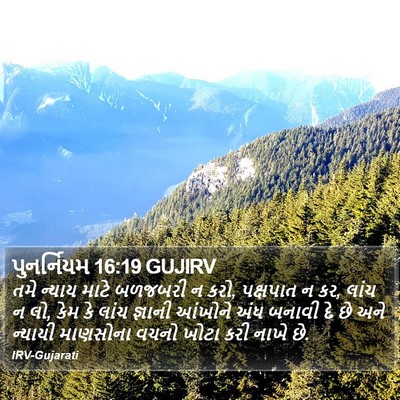પુનર્નિયમ 16:19 GUJIRV Bible Verse Image