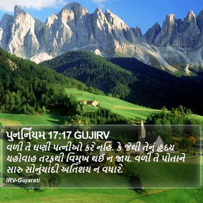 પુનર્નિયમ 17:17 GUJIRV Bible Verse Image