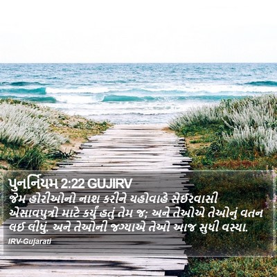 પુનર્નિયમ 2:22 GUJIRV Bible Verse Image