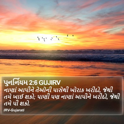 પુનર્નિયમ 2:6 GUJIRV Bible Verse Image