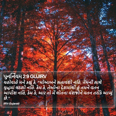 પુનર્નિયમ 2:9 GUJIRV Bible Verse Image