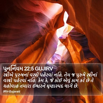 પુનર્નિયમ 22:5 GUJIRV Bible Verse Image