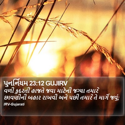 પુનર્નિયમ 23:12 GUJIRV Bible Verse Image