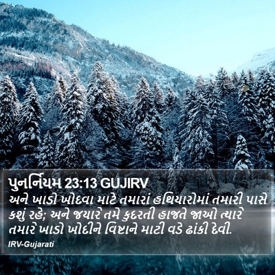 પુનર્નિયમ 23:13 GUJIRV Bible Verse Image