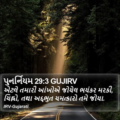પુનર્નિયમ 29:3 GUJIRV Bible Verse Image