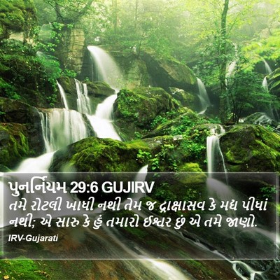 પુનર્નિયમ 29:6 GUJIRV Bible Verse Image