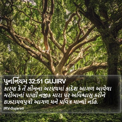 પુનર્નિયમ 32:51 GUJIRV Bible Verse Image