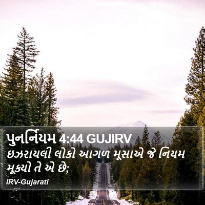 પુનર્નિયમ 4:44 GUJIRV Bible Verse Image