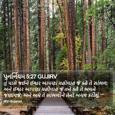 પુનર્નિયમ 5:27 GUJIRV Bible Verse Image