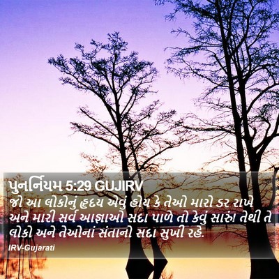 પુનર્નિયમ 5:29 GUJIRV Bible Verse Image