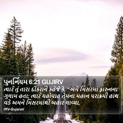 પુનર્નિયમ 6:21 GUJIRV Bible Verse Image